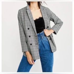 Abercrombie plaid blazer